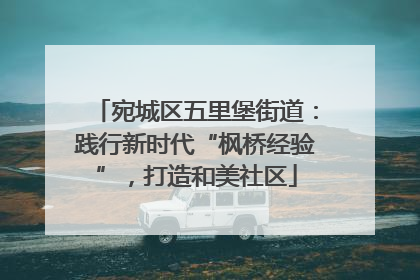 宛城区五里堡街道：践行新时代“枫桥经验”，打造和美社区
