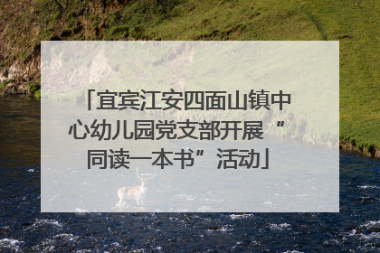 宜宾江安四面山镇中心幼儿园党支部开展“同读一本书”活动