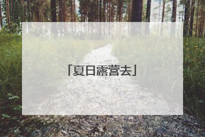夏日露营去