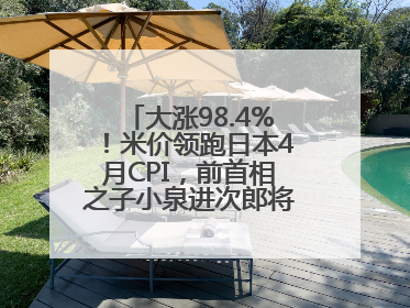 大涨98.4%！米价领跑日本4月CPI，前首相之子小泉进次郎将如何破局？