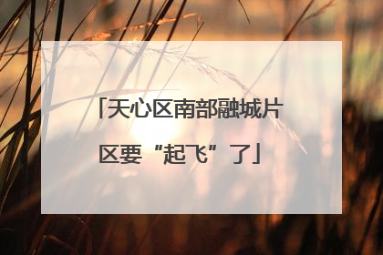 天心区南部融城片区要“起飞”了