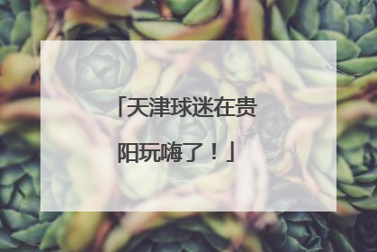 天津球迷在贵阳玩嗨了！