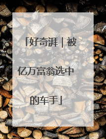 好奇湃｜被亿万富翁选中的车手