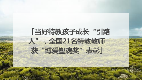当好特教孩子成长“引路人”，全国21名特教教师获“博爱塑魂奖”表彰
