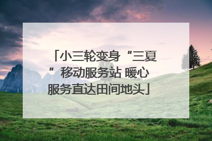 小三轮变身“三夏”移动服务站 暖心服务直达田间地头