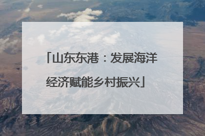 山东东港：发展海洋经济赋能乡村振兴