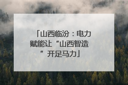 山西临汾：电力赋能让“山西智造”开足马力