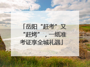 岳阳“赶考”又“赶烤”，一纸准考证享全城礼遇