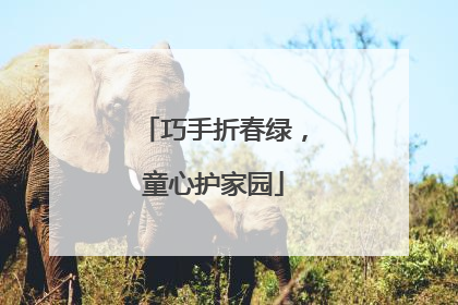巧手折春绿，童心护家园