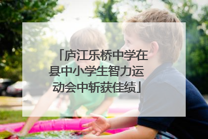 庐江乐桥中学在县中小学生智力运动会中斩获佳绩