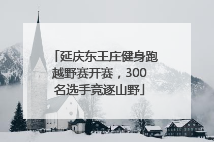 延庆东王庄健身跑越野赛开赛，300名选手竞逐山野