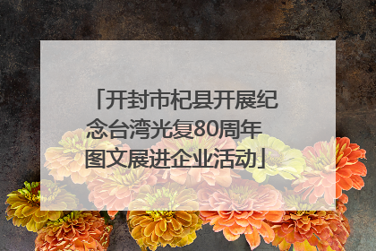 开封市杞县开展纪念台湾光复80周年图文展进企业活动