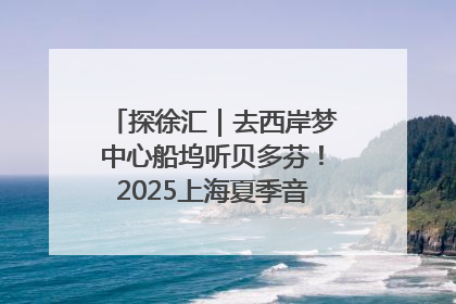 探徐汇｜去西岸梦中心船坞听贝多芬！2025上海夏季音乐节公布节目阵容