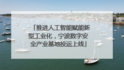 推进人工智能赋能新型工业化，宁波数字安全产业基地投运上线