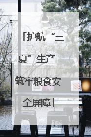 护航“三夏”生产 筑牢粮食安全屏障