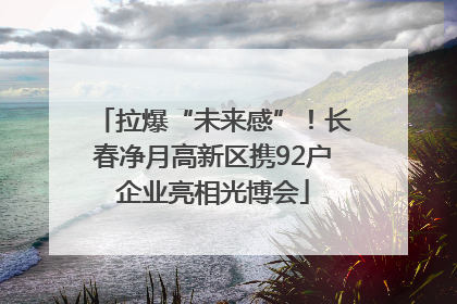 拉爆“未来感”！长春净月高新区携92户企业亮相光博会