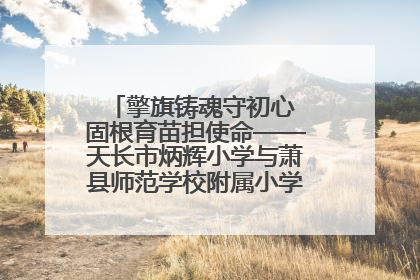 擎旗铸魂守初心 固根育苗担使命——天长市炳辉小学与萧县师范学校附属小学结对共建活动纪实
