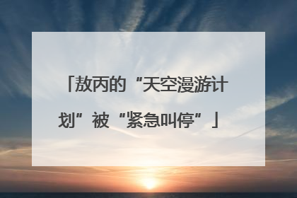 敖丙的“天空漫游计划”被“紧急叫停”
