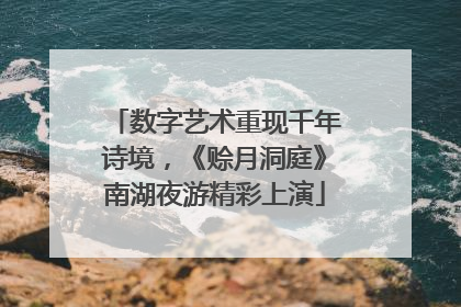 数字艺术重现千年诗境，《赊月洞庭》南湖夜游精彩上演