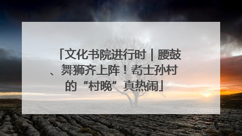 文化书院进行时｜腰鼓、舞狮齐上阵！耇士孙村的“村晚”真热闹