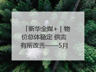 新华全媒+｜物价总体稳定 供需有所改善——5月份物价数据透视
