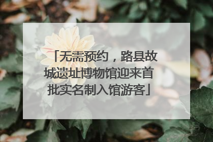 无需预约，路县故城遗址博物馆迎来首批实名制入馆游客
