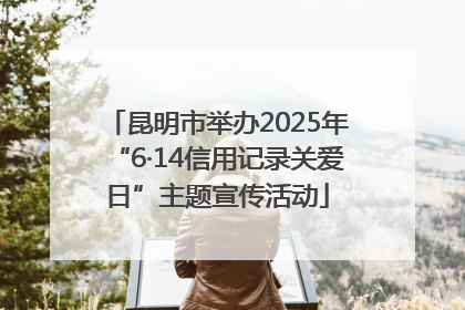 昆明市举办2025年“6·14信用记录关爱日”主题宣传活动