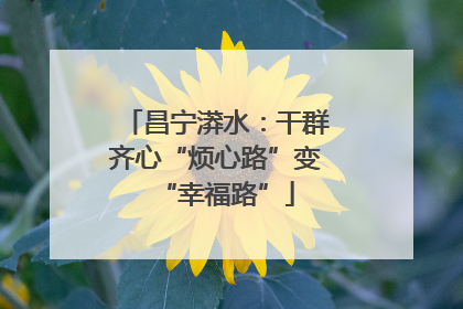 昌宁漭水：干群齐心“烦心路”变“幸福路”