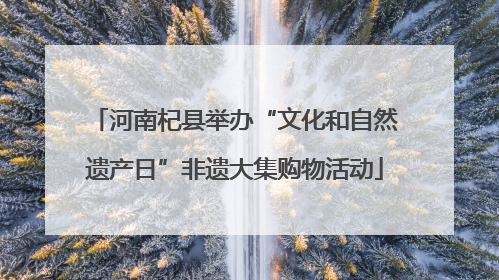 河南杞县举办“文化和自然遗产日”非遗大集购物活动