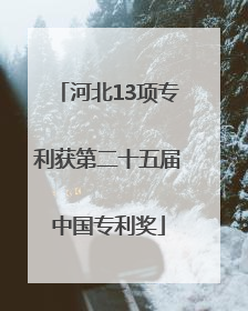 河北13项专利获第二十五届中国专利奖