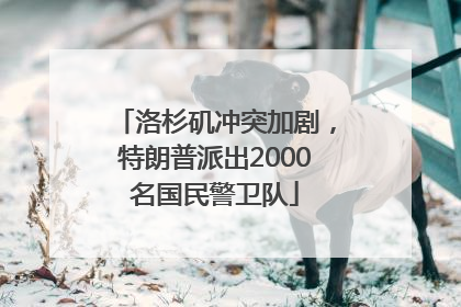 洛杉矶冲突加剧,特朗普派出2000名国民警卫队