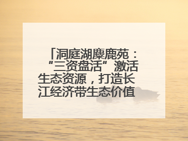 洞庭湖麋鹿苑：“三资盘活”激活生态资源，打造长江经济带生态价值转化新标杆