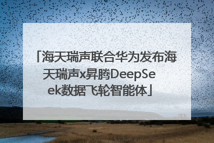 海天瑞声联合华为发布海天瑞声x昇腾DeepSeek数据飞轮智能体