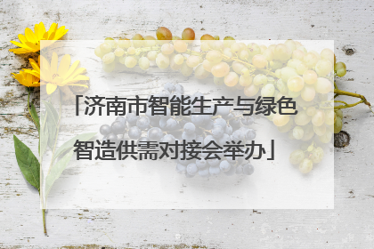 济南市智能生产与绿色智造供需对接会举办