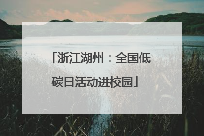 浙江湖州：全国低碳日活动进校园