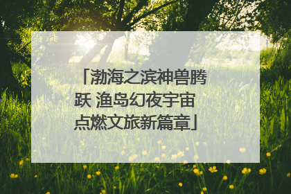 渤海之滨神兽腾跃 渔岛幻夜宇宙点燃文旅新篇章