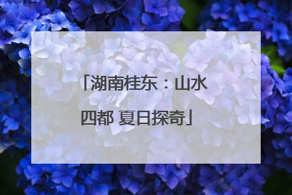 湖南桂东：山水四都 夏日探奇