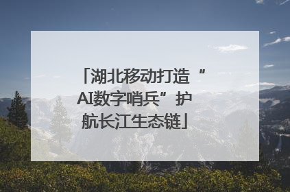 湖北移动打造“AI数字哨兵”护航长江生态链