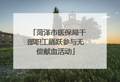 菏泽市医保局干部职工踊跃参与无偿献血活动