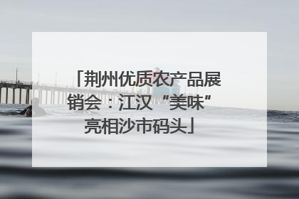 荆州优质农产品展销会：江汉“美味”亮相沙市码头
