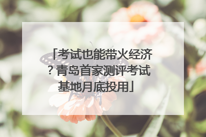 考试也能带火经济？青岛首家测评考试基地月底投用