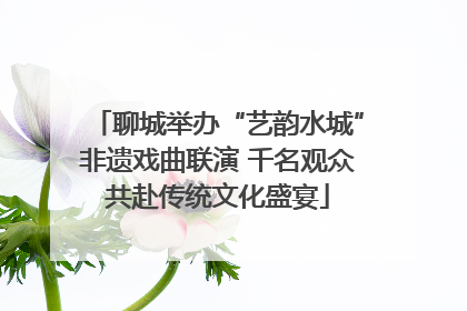 聊城举办“艺韵水城”非遗戏曲联演 千名观众共赴传统文化盛宴