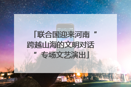 联合国迎来河南“跨越山海的文明对话”专场文艺演出