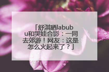 舒淇晒labubu和哭娃合影：一同去郊游！网友：这是怎么火起来了？