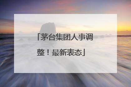 茅台集团人事调整！最新表态