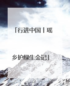 行进中国丨瑶乡护绿生金记