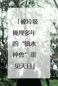 被垃圾掩埋多年的“镇水神兽”重见天日