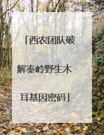 西农团队破解秦岭野生木耳基因密码