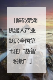 解码芜湖机器人产业跃居全国第七的“数智税钥”
