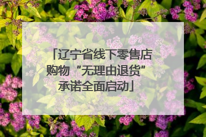 辽宁省线下零售店购物“无理由退货”承诺全面启动